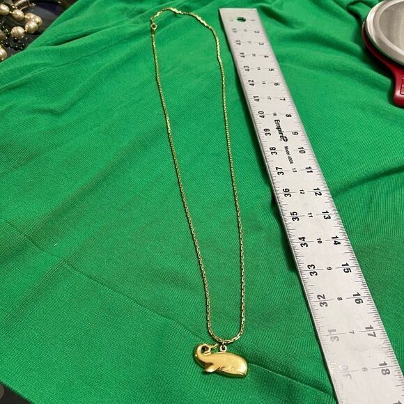 Napier Whale Necklace VTG Signed - Picture 6 of 9